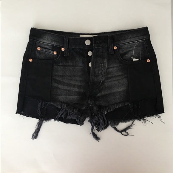 Free People Pants - NEW Free People {We The Free} Cutoff Blk step hem